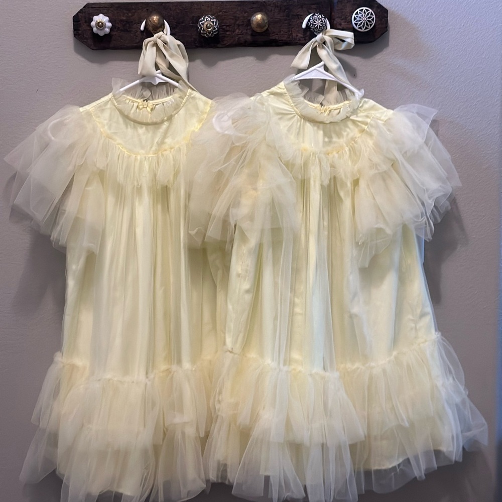 Elegant Cream Kids Formal Dress